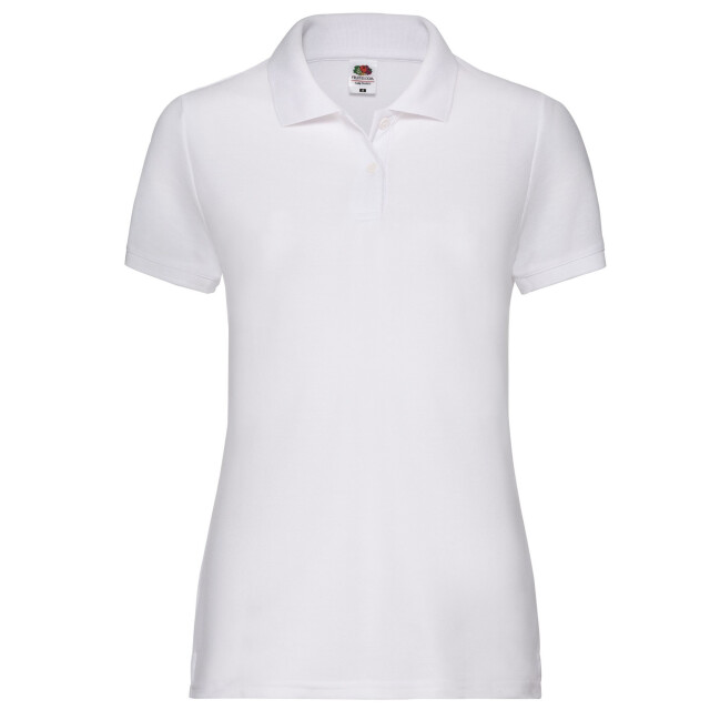 Fruit of the Loom Dames 65/35 piqué poloshirt UTLT1974_white large