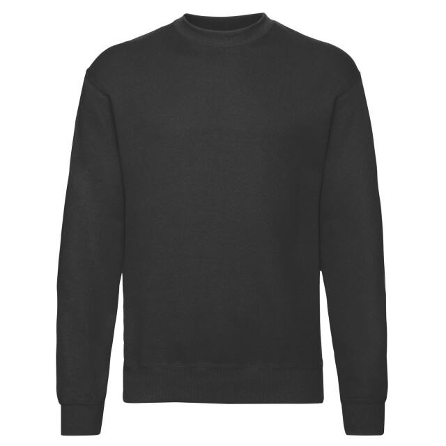 Fruit of the Loom Uniseks klassiek ingelegd sweatshirt voor volwassenen UTLT1965_black large