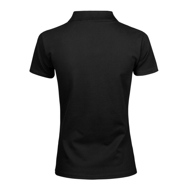 Tee Jays Dames luxe stretch v hals poloshirt UTLT1962_black large