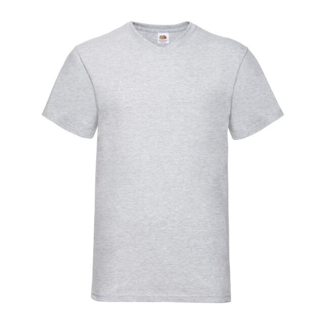 Fruit of the Loom Unisex adult waardevol heide v hals t-shirt UTLT1958_heathergrey large