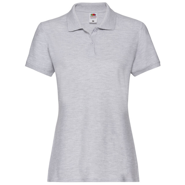 Fruit of the Loom Dames premium heather poloshirt UTLT1943_grey large