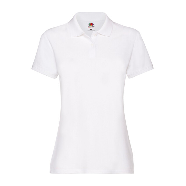 Fruit of the Loom Dames premium 170 poloshirt UTLT1941_white large