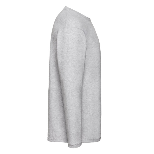 Fruit of the Loom Unisex adult valueweight t-shirt met lange mouwen UTLT1954_heathergrey large