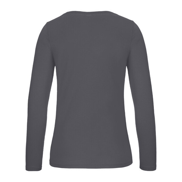 B and C Dames #e150 t-shirt met lange mouwen UTLT1898_darkgreysolid large