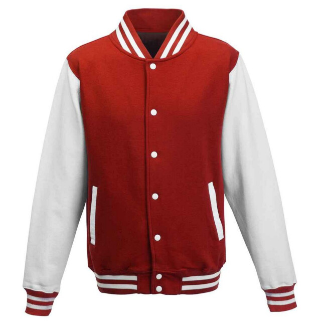 Awdis Varsity-jasje in polykatoen voor volwassenen UTLT1881_fireredwhite large