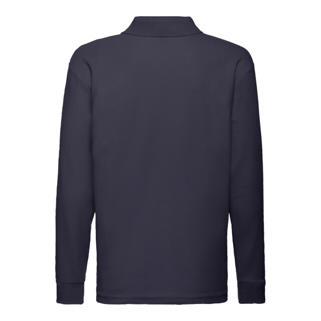 Fruit of the Loom Polo shirt met lange mouwen voor kinderen/kinderen UTLT1891_deepnavy large