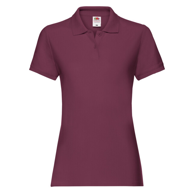 Fruit of the Loom Dames premium poloshirt UTLT1877_burgundy large