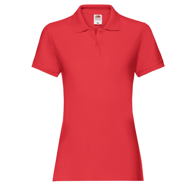 Fruit of the Loom Dames premium poloshirt UTLT1877_red large