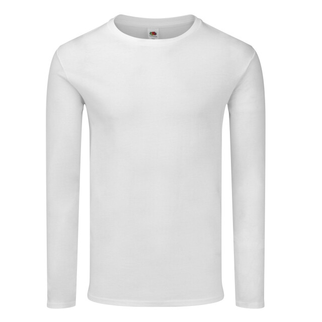Fruit of the Loom Unisex adult iconic 140 t-shirt met lange mouwen UTLT1418_white large