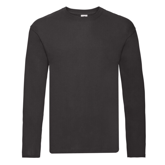 Fruit of the Loom Unisex original t-shirt met lange mouwen voor volwassenen UTLT1435_black large