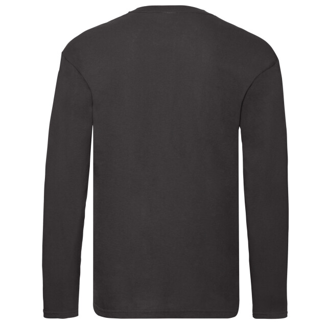 Fruit of the Loom Unisex original t-shirt met lange mouwen voor volwassenen UTLT1435_black large