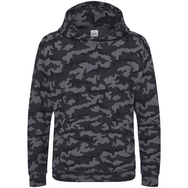Awdis Kinderen/kinderen camo hoodie UTLT1447_black large