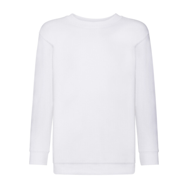 Fruit of the Loom Klassiek effen sweatshirt voor kinderen/kinderen UTLT1377_white large