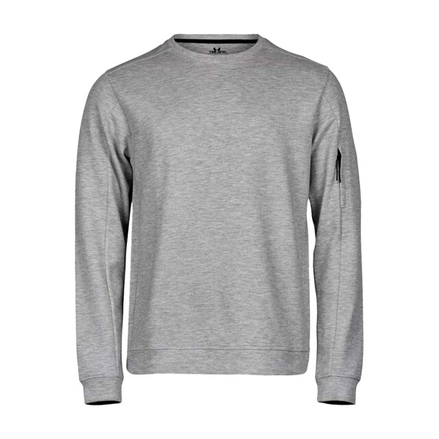 Tee Jays Unisex athletic crew neck sweatshirt voor volwassenen UTLT1384_heathergrey large