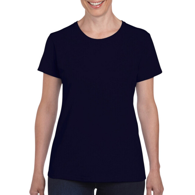 Gildan Dames t-shirt van zwaar katoen UTLT1340_navy large