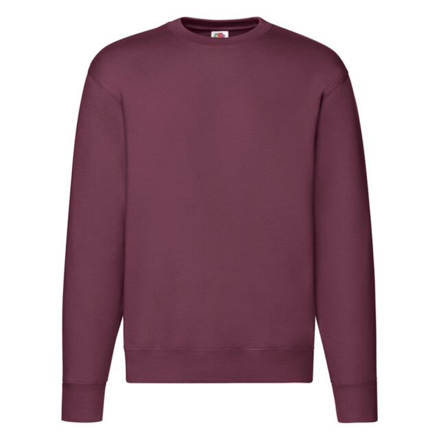 Fruit of the Loom Heren premium ingelegd sweatshirt UTLT1358_burgundy large