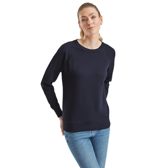 Fruit of the Loom Dames lichtgewicht raglan sweatshirt UTLT1389_deepnavy large