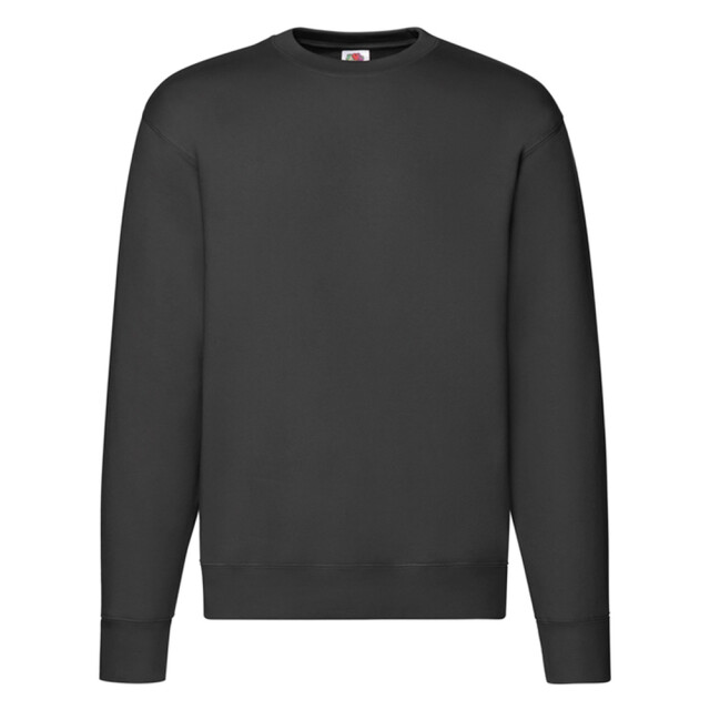 Fruit of the Loom Heren premium ingelegd sweatshirt UTLT1358_black large