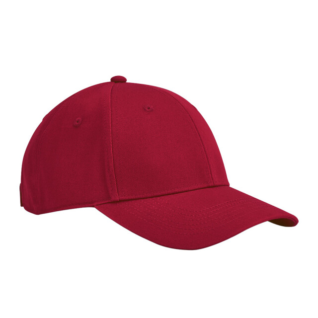 Beechfield Kinderen/kinderen earthaware classic 6 panel organic cotton cap UTLT1362_classicred large