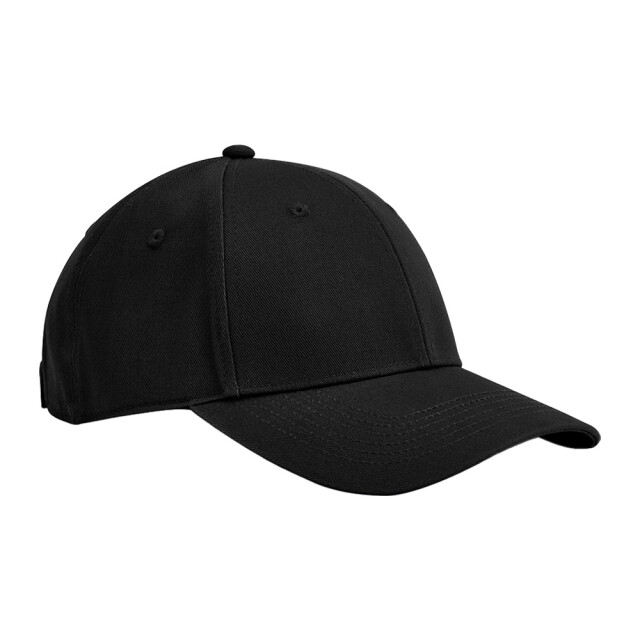 Beechfield Kinderen/kinderen earthaware classic 6 panel organic cotton cap UTLT1362_black large