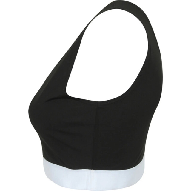 Skinni Fit Dames fashion gewaad top UTLT1286_blackwhite large