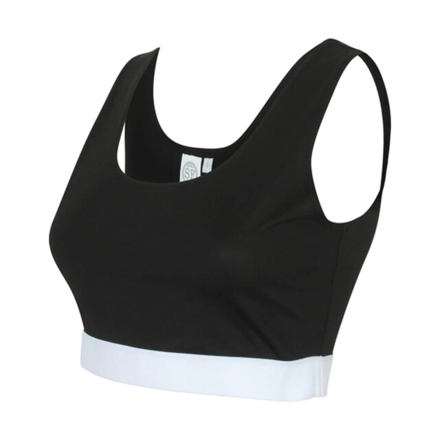 Skinni Fit Dames fashion gewaad top UTLT1286_blackwhite large