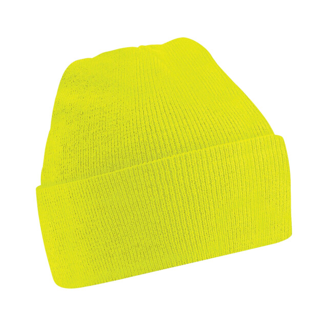 Beechfield Kinder/kids originele omgeslagen muts UTLT1199_fluorescentyellow large