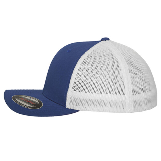 Flexfit Tweekleurige mesh trucker cap UTLT1237_royalblue large