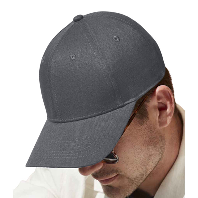 Beechfield Earthaware classic 6 panel organic cotton baseball cap UTLT1122_graphitegrey large