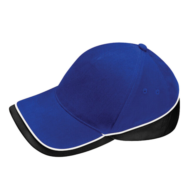 Beechfield Teamwear wedstrijd baseball cap UTLT1157_brightroyalblackwhite large