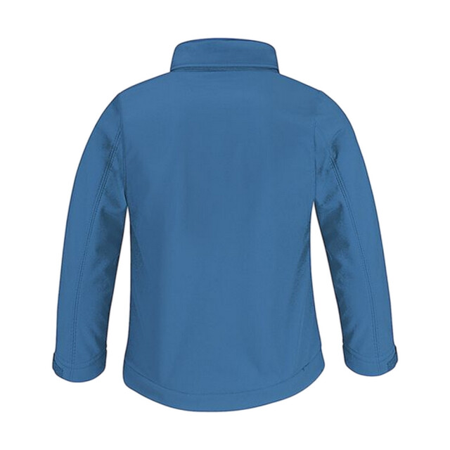 B and C Kinder/kinder soft shell jas met capuchon UTLT1160_azure large