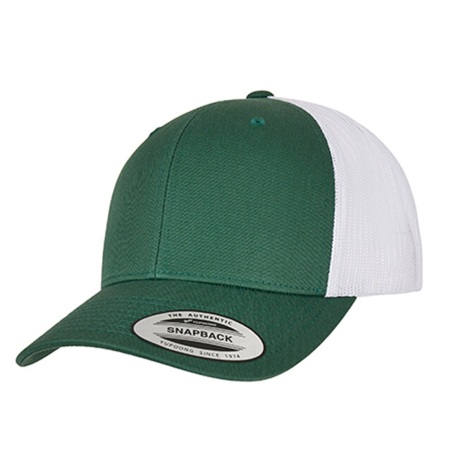 Flexfit Retro tweekleurige truckerpet UTLT1166_evergreenwhite large