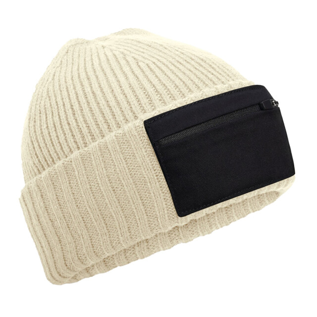 Beechfield Zip patch muts UTLT1137_sand large