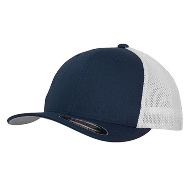 Flexfit Tweekleurige mesh trucker cap UTLT1237_navy large
