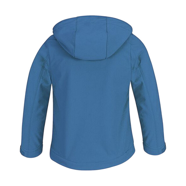 B and C Kinder/kinder soft shell jas met capuchon UTLT1160_azure large