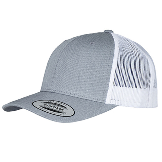 Flexfit Retro tweekleurige truckerpet UTLT1166_heathergreywhite large