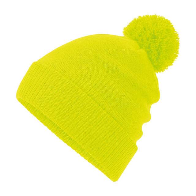 Beechfield Snowstar thermische muts UTLT1096_fluorescentyellow large
