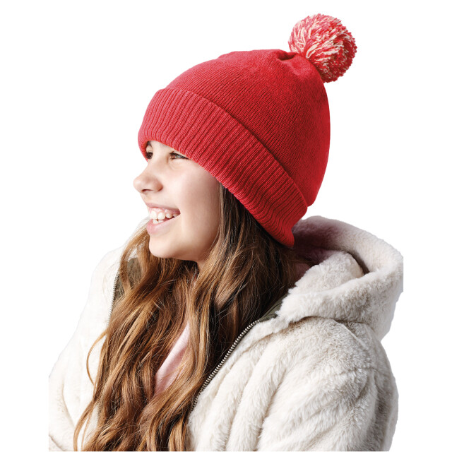 Beechfield Snowstar muts voor kinderen UTLT1141_brightred large