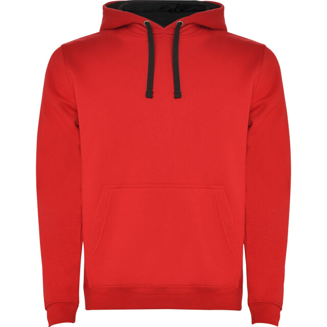 Roly Kinderen/kinderen urban hoodie UTLT4942_redblack large