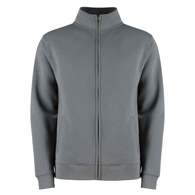 Kustom Kit Heren regular jacket met rits UTLT4749_darkgrey large