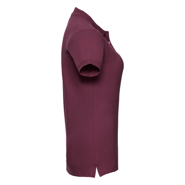 Russell Athletic Dames stretch fitted poloshirt UTLT4619_burgundy large
