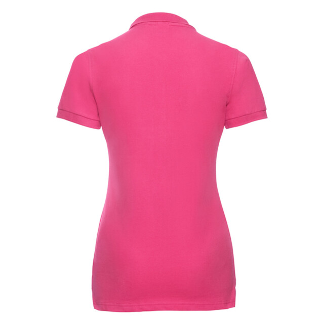 Russell Athletic Dames stretch fitted poloshirt UTLT4619_fuchsia large