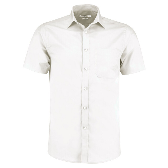 Kustom Kit Dames poplin klassiek overhemd met korte mouwen UTLT3898_white large