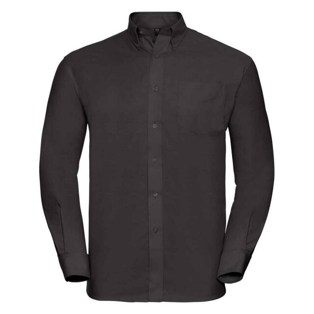 Russell Athletic Heren klassiek oxford overhemd met lange mouwen UTLT3646_black large