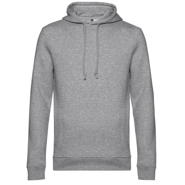 B and C Heren effen heather hoodie UTLT3228_heathergrey large