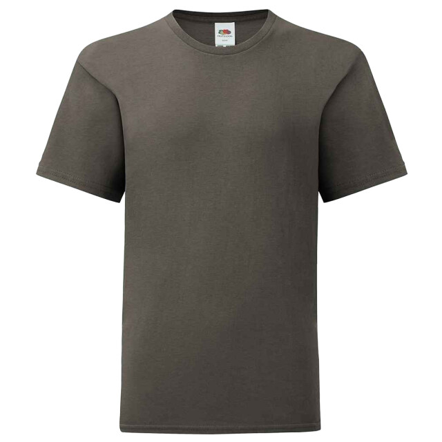 Fruit of the Loom Kinderen/kinderen iconisch t-shirt UTLT3179_lightgraphite large