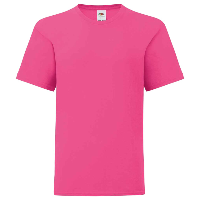 Fruit of the Loom Kinderen/kinderen iconisch t-shirt UTLT3179_fuchsia large