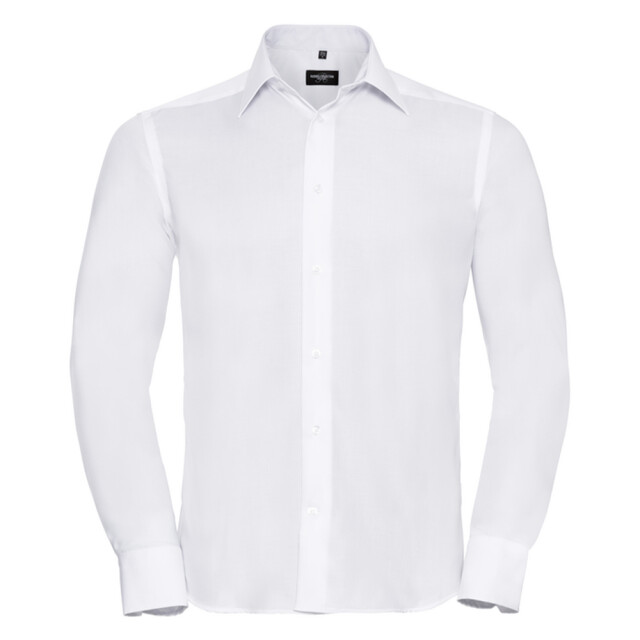 Russell Athletic Heren ultimate getailleerd overhemd met lange mouwen UTLT5594_white large