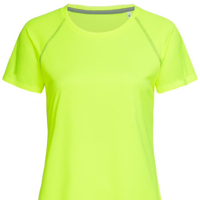 Stedman Stars Dames team raglan actief t-shirt UTLT5612_cyberyellow large