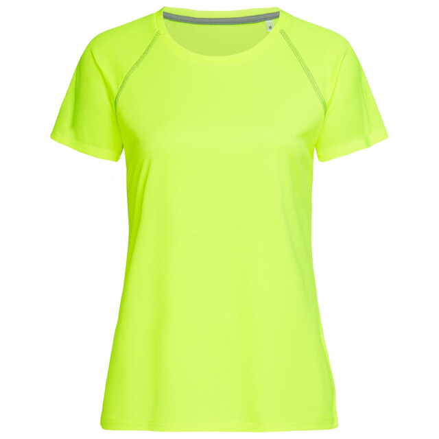 Stedman Stars Dames team raglan actief t-shirt UTLT5612_cyberyellow large